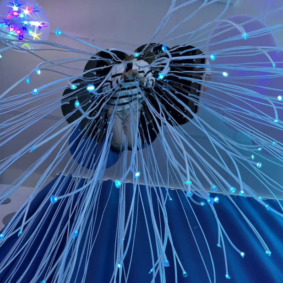 Svevende Sky Speilfeste til fiberoptikk 