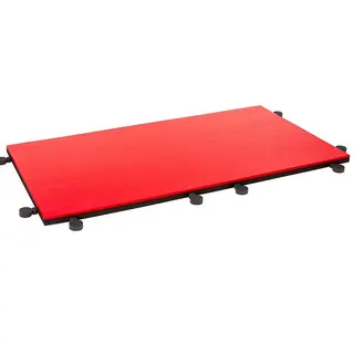 Kampsportmatte 200x100x5 cm I-TIS ProGame Trocellen® konkurransematte rød