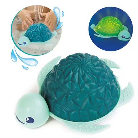 Lysende badeskilpadde Lyser, sv&#248;mmer og spruter vann