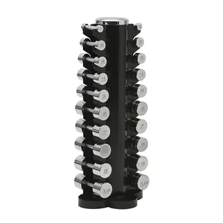 Manualsett i krom 1-10 kg |  10 par Uten stativ