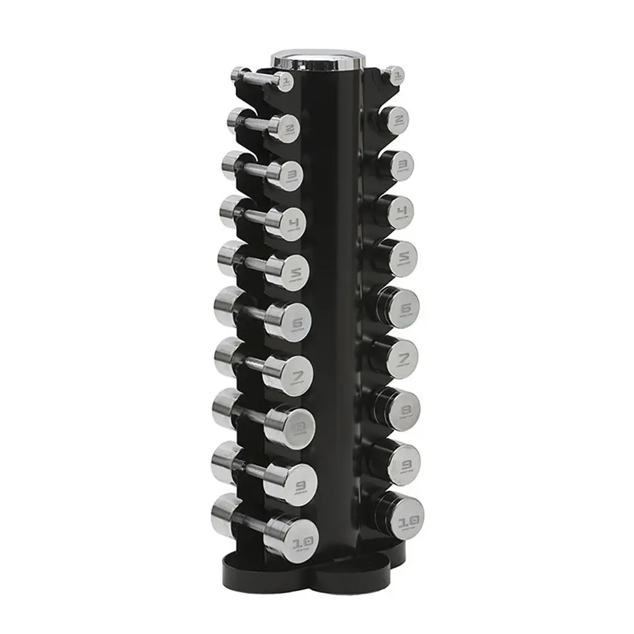 Manualsett i krom 1-10 kg |  10 par Uten stativ 