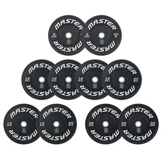 Vektskivesett Bumper SKI 120 kg 2 stk &#224; 20 kg | 15 kg | 10 kg | 5 kg
