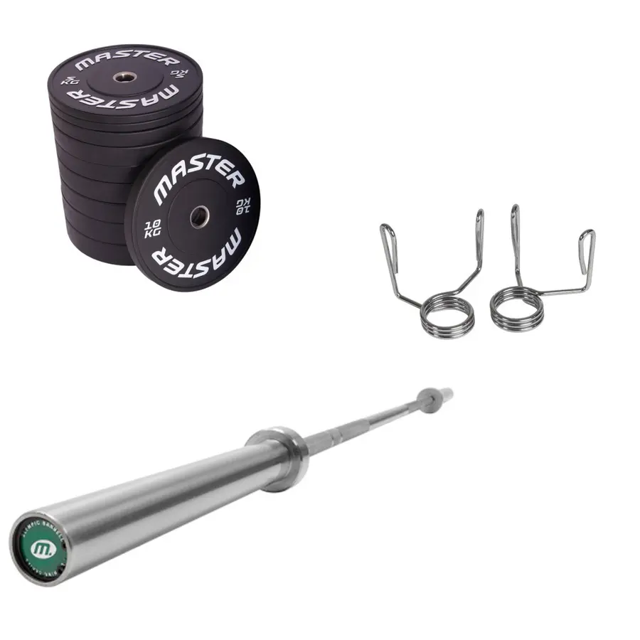 Vektsett 140 kg 50mm | 2 x 20 kg, 15 kg, 5 kg og 4x10 kg 