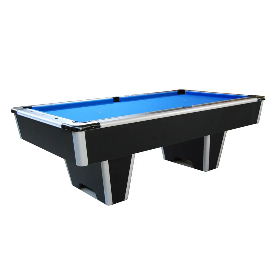 Biljardbord Eagle sort 8' med hjul 224 X 112 cm | Hel skiferplate 