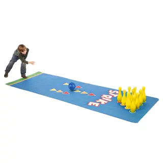 Bowlingsett 30 cm bowlingkjegler, bowlingkule, matte