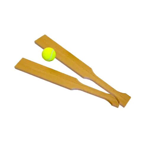 Sl&#229;ballsett med flate balltre 2 stk flate balltre | 1 ball