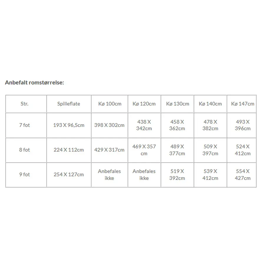 Biljardbord Huston II Turneringsbord 8 EFBF | Grønn 