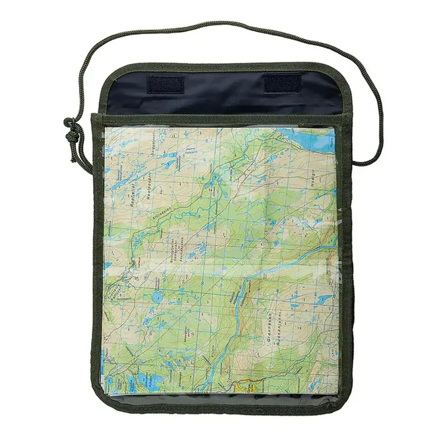 Kartmappe 27x38 cm Sammenleggbar | Regulerbar halssnor 