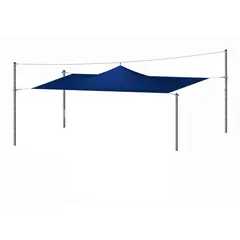 Solseil 5x5 meter med stolper Solskjerming til lekeplasser