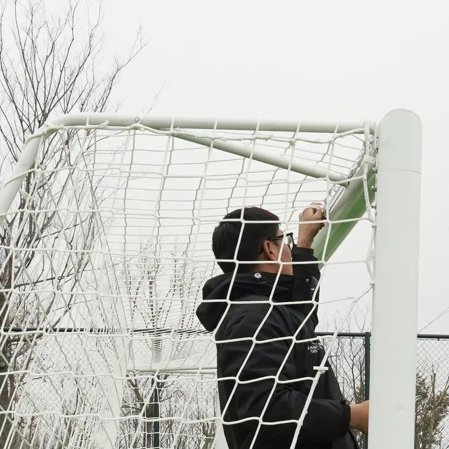 Fotballmål 11'er | 7,32 x 2,44 m 11'er mål |  Hvitt | Oval profil 