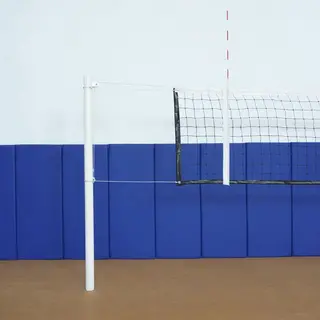 Beach Volleyballstolper med nett Justerbare stolper | Med skrallestrammer