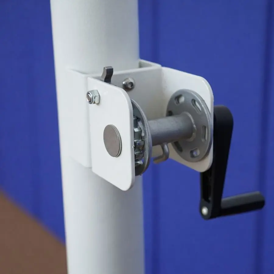 Beach Volleyballstolper med nett Justerbare stolper | Med skrallestrammer 