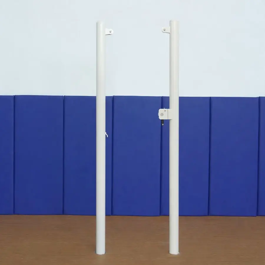 Beach Volleyballstolper med nett Justerbare stolper | Med skrallestrammer 