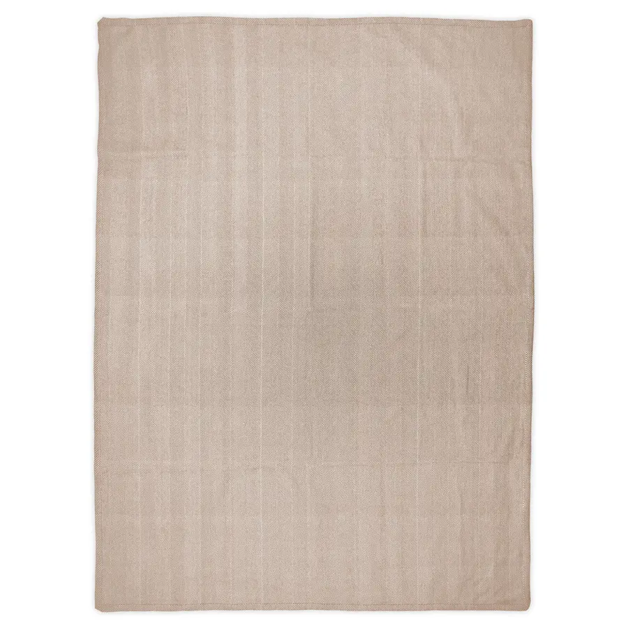 Pledd i håndvevd bomull Yogapledd | Natur | 200x150 cm 