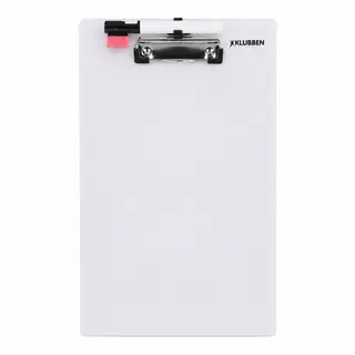 Klubben Skriveplate | 1 stk Whiteboard med klemme