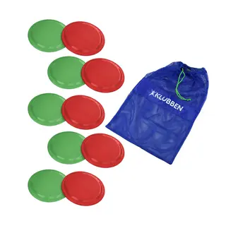 Frisbee Aero Flying Disk Skolesett 10 frisbee med meshbag