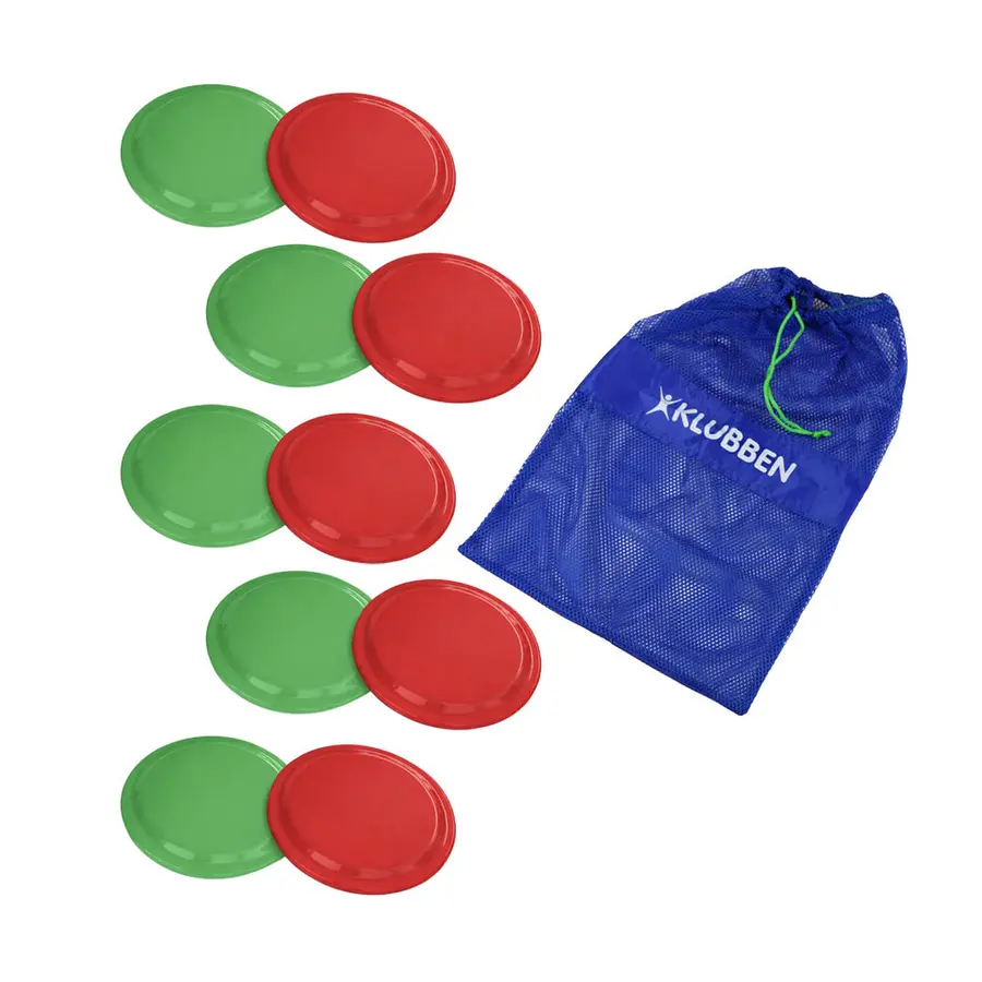 Frisbee Aero Flying Disk Skolesett 10 frisbee med meshbag 