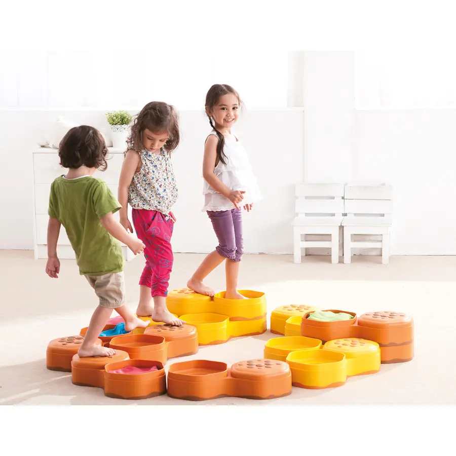 Weplay Honey Hills Balansebane Sett med 6 balanseelementer 
