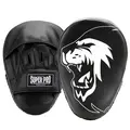 Super Pro Curved Punch Pads 1 par treningspads | svart/ hvit