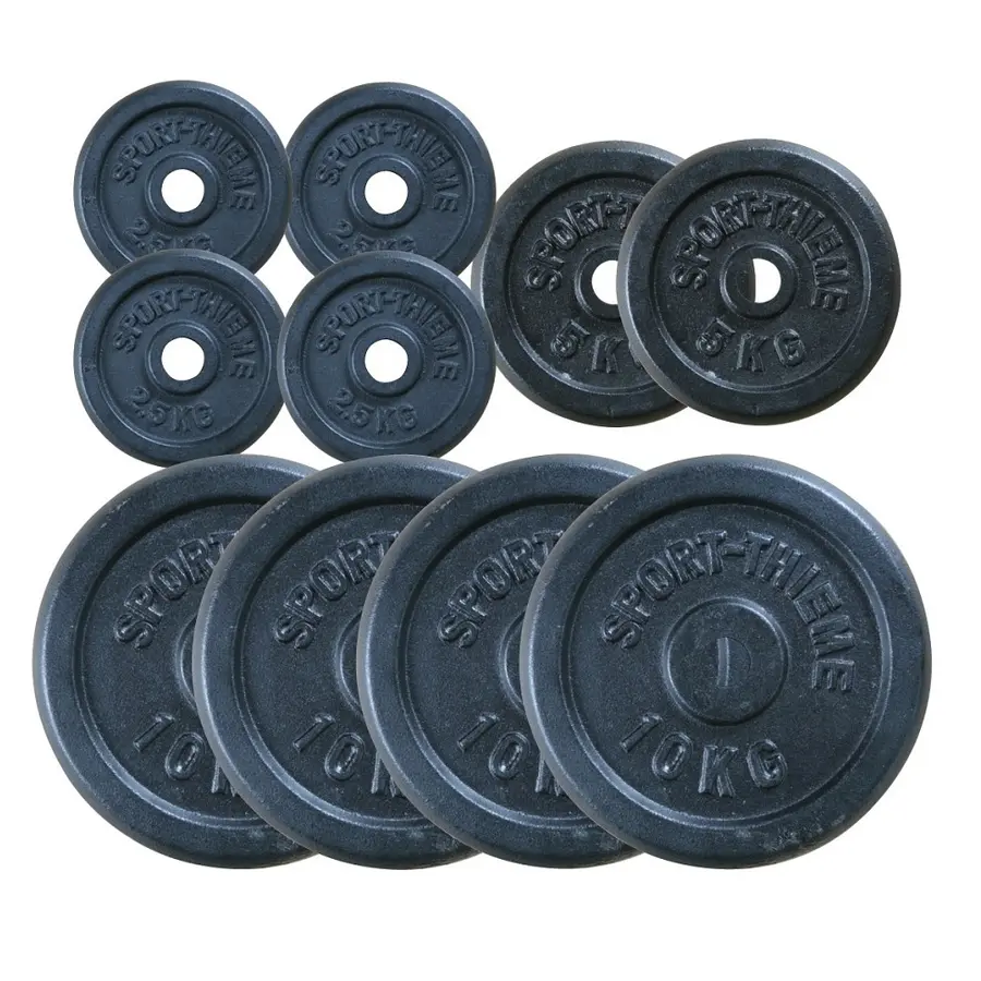 Vektpakke Støpejern 50 kg | 30mm 4x2,5kg | 4x5kg | 2x10 kg 
