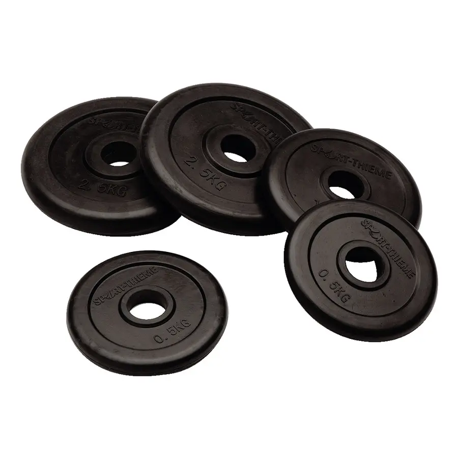 Vektpakke Gummiert 50 kg | 30mm 4x 2,5 kg | 4x 5 kg | 2 x10 kg 