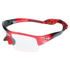 Innebandybriller Unihoc Victory Junior Beskyttelsesbriller | Neonr&#248;d/ Svart
