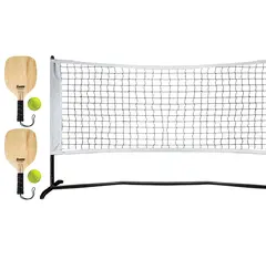 Pickleballracket Startersett Nett 1/2 Court | 2 racketer | 2 baller