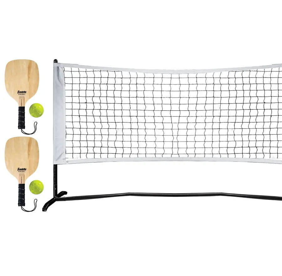 Pickleball 1/2 Court Startersett Nett 3 m | 2 racketer | 2 baller 