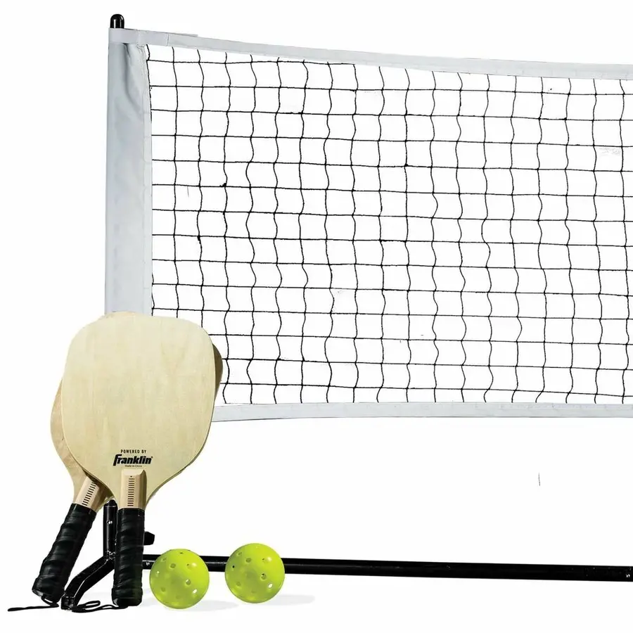 Pickleballracket Startersett Nett 1/2 Court | 2 racketer | 2 baller 