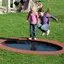 Trampoline Hally Gally Saturnus Rød Svart oval hoppeduk 