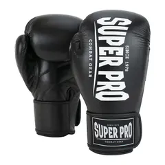 Boksehansker Super Pro Champ 16 oz Svart Treningshansker | Thai-, Kick-, Boksing
