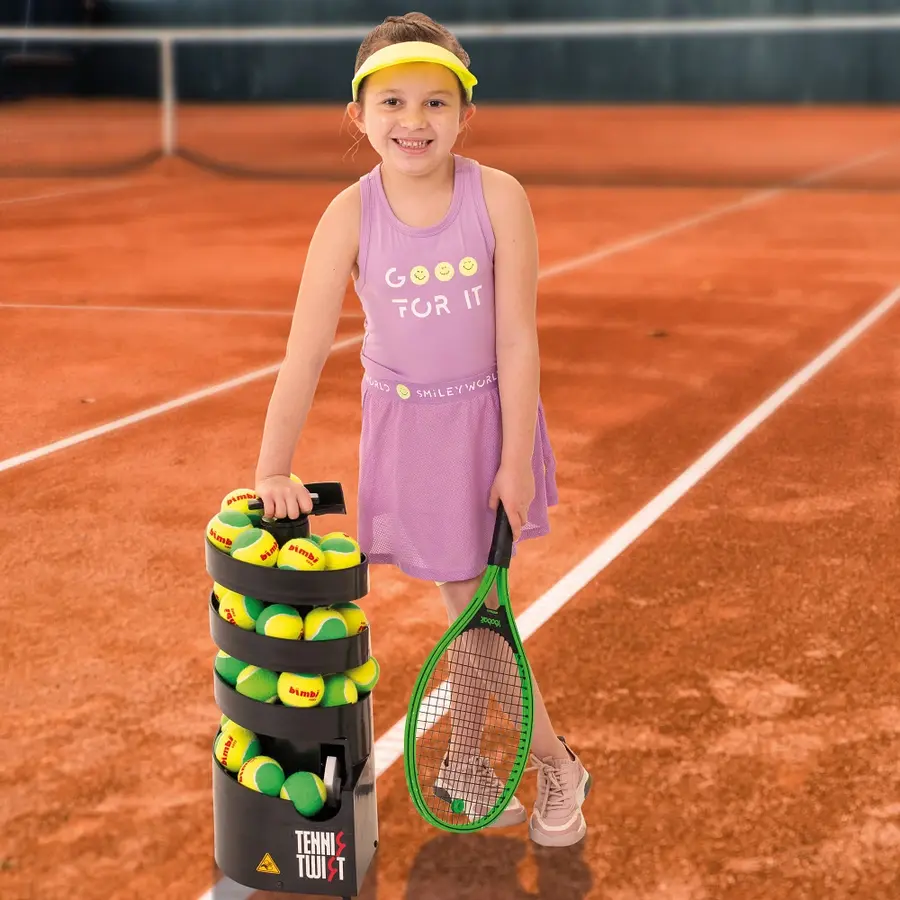 Ballmaskin Tennis Twist Kids Ballkaster som er ideell for barn 