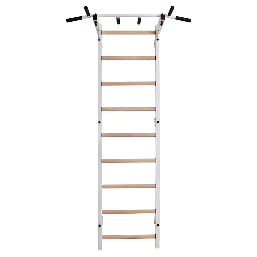 Ribbevegg BenchK 311W Hvit Med fastmontert pull-up stang 