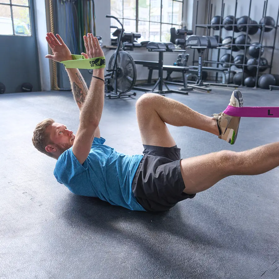 Miniband Sport-Thieme i tekstil XL 30 kg |  Blå 