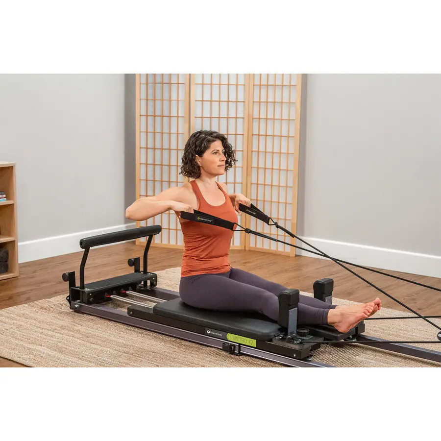 Pilates Reformer Metro IQ Horisontal Pilatesbenk for hjemmetrening 