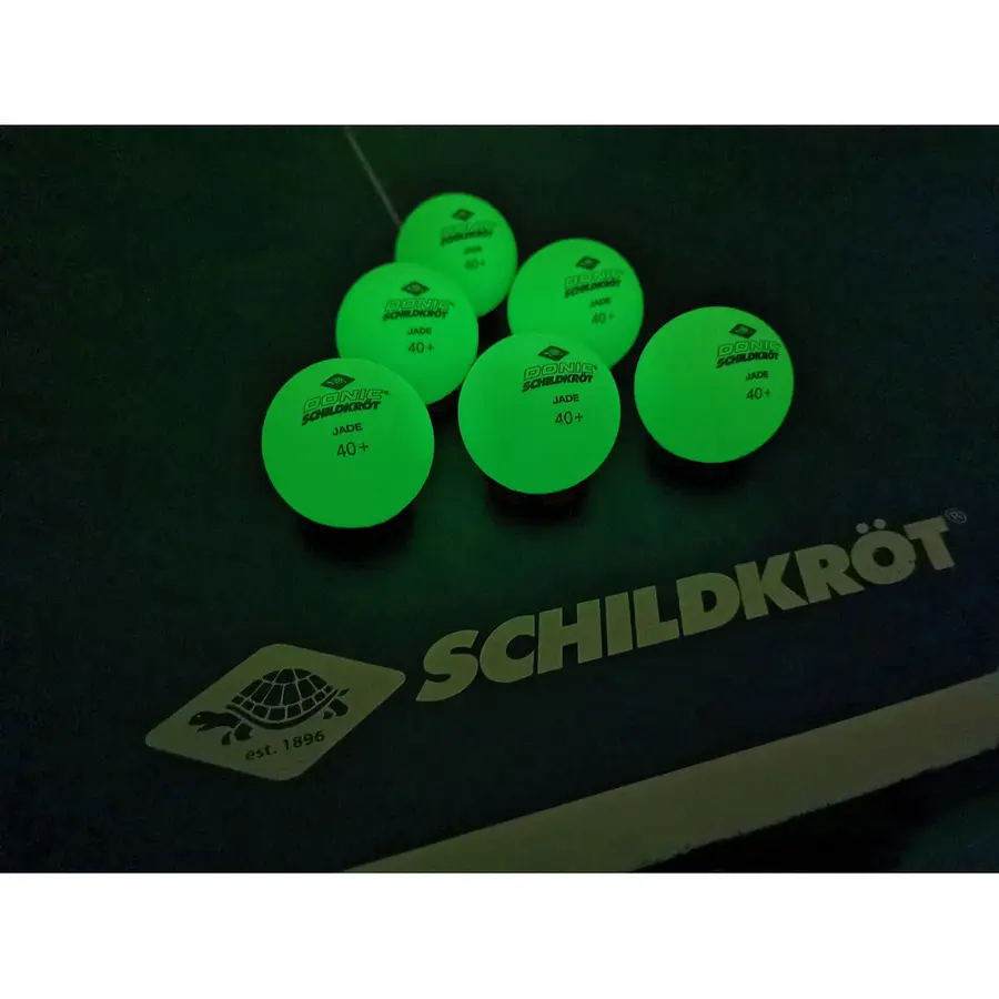 Bordtennisballer Schildkröt Glow 6 stk | Selvlysende 