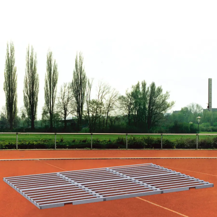 Rist i aluminium til høydehoppmatte 500x400 cm | For skoler og idrettsanlegg 