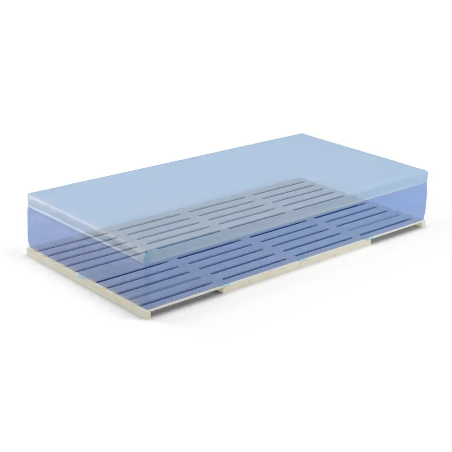 Rist av tre til høydehoppmatte 400x250 cm | For skole og idrettsanlegg 