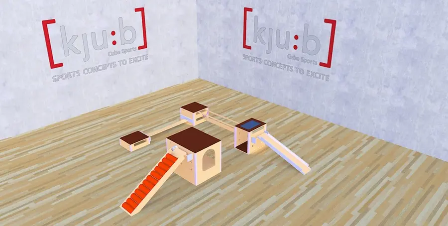 Cube Sports U3 Sett 2 | Parkour Stort sett til barnehage 