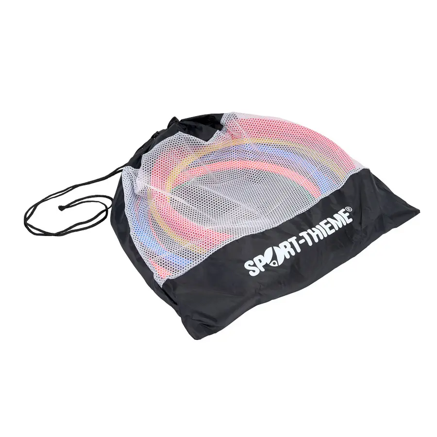Koordinasjonsringer 38 cm | 20 stk. Treningsringer med koblinger og bag 