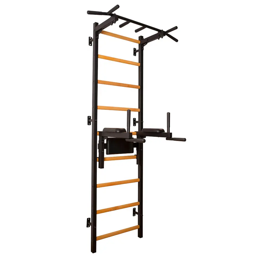 Ribbevegg BenchK 312B Svart Pull-up | Høydejusterbar dip bar 