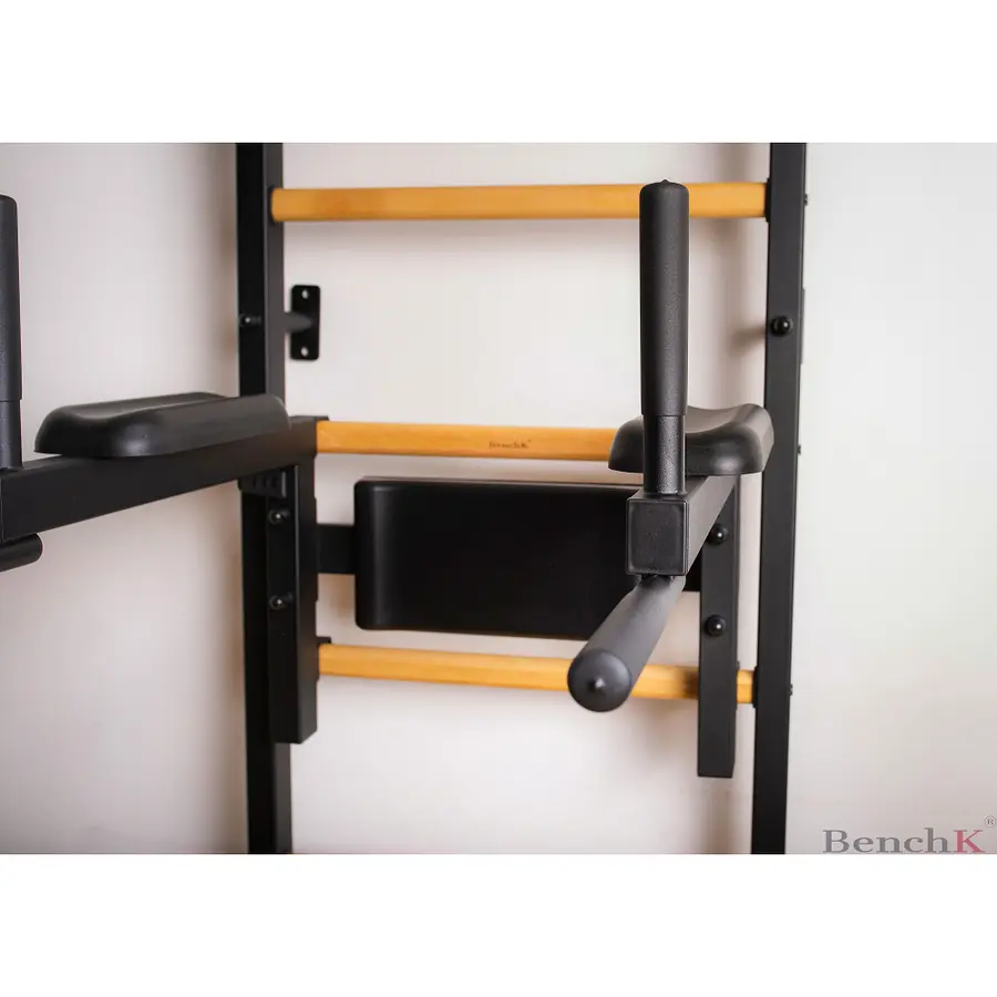 Ribbevegg BenchK 312B Svart Pull-up | Høydejusterbar dip bar 