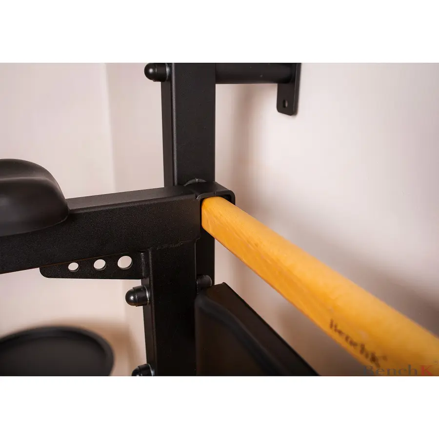 Ribbevegg BenchK 312B Svart Pull-up | Høydejusterbar dip bar 