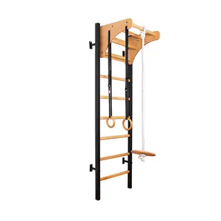 Ribbevegg BenchK 212B Svart Pull-up | turnringer | husketallerken