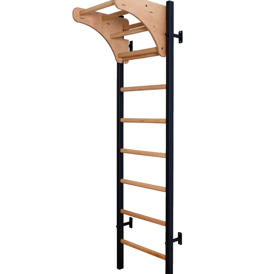 Ribbevegg BenchK 211B Svart Pull up stativ 