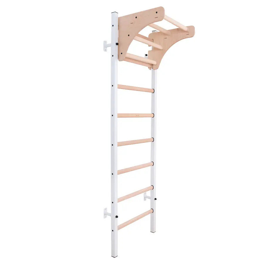 Ribbevegg BenchK 211W Hvit Pull-up stativ 
