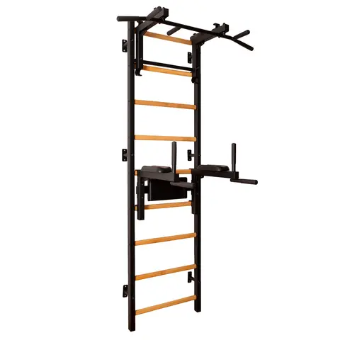 Ribbevegg BenchK 732B Svart Avtakbar pull-up| H&#248;ydejusterbar dip bar