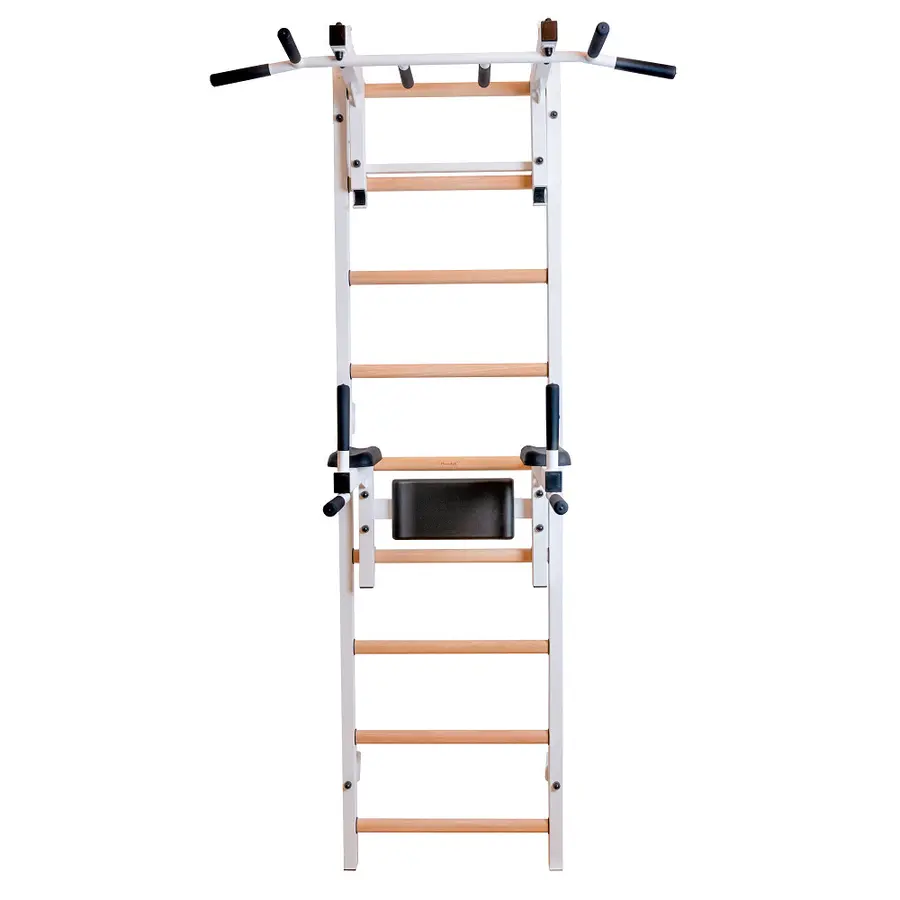 Ribbevegg BenchK 712W Hvit Avtakbar pull-up| Høydejusterbar dip bar 