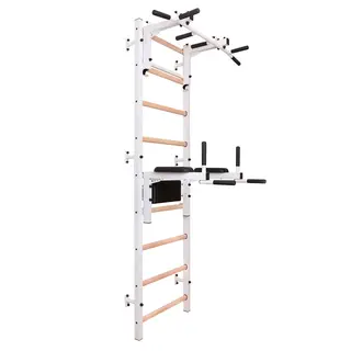 Ribbevegg BenchK 712W Hvit Avtakbar pull-up| Høydejusterbar dip bar