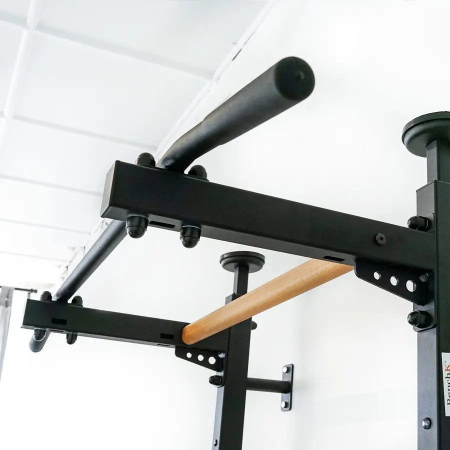 Ribbevegg BenchK 512 Svart Pull-up stang | Høydejusterbar dip bar 